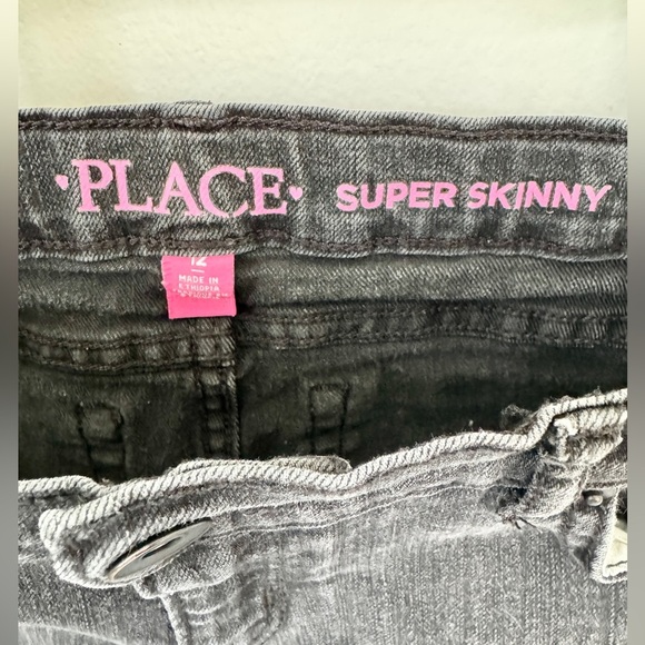 🖤 The Children’s Place Super Skinny Jeans | Size 12 Girls ✨ - Picture 2 of 5